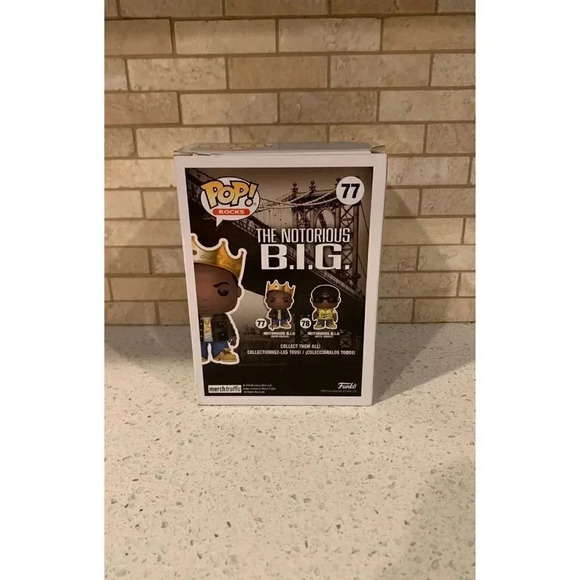 Funko Pop! Notorious BIG (With Crown) #77 Biggie Smalls! Funko Pop Rocks! BD - Picture 3 of 4